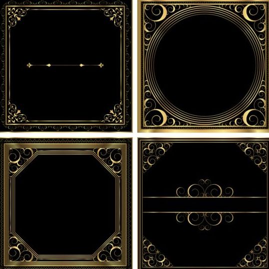scroll gold frames 
