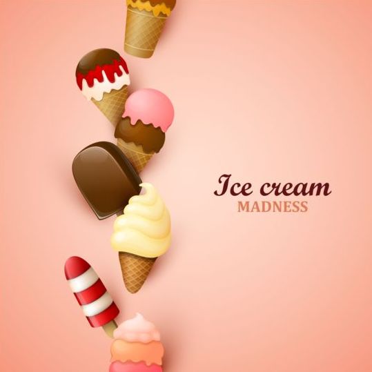 pink ice cream background 