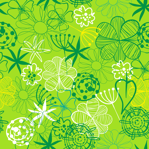 pattern hand flowers drawing doodle 