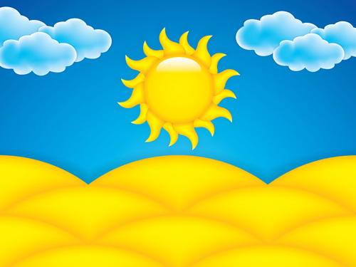 sun summer cartoon backgrond 