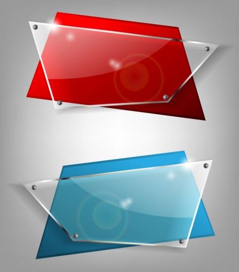 quadrilateral glass banners 