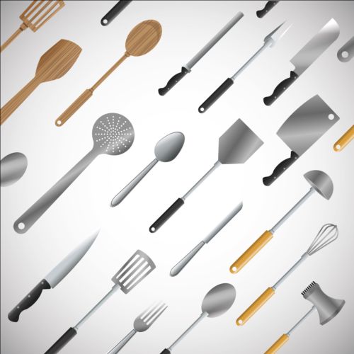 tools seamless pattern kitchen 