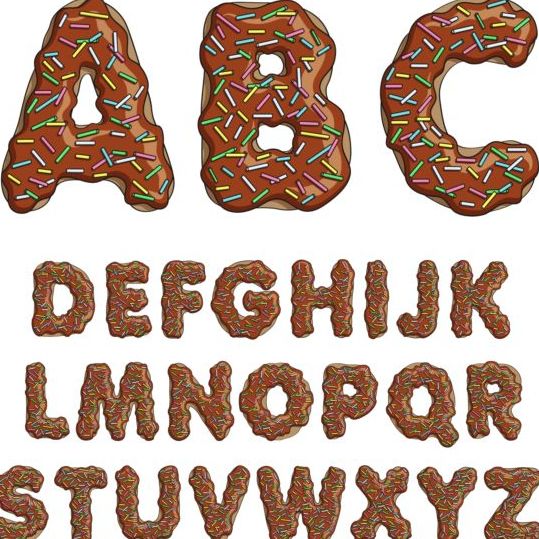 chocolate alphabet 