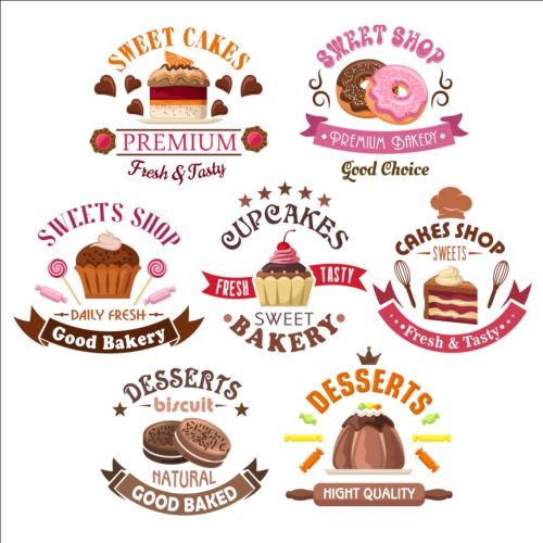 shop pastry labels bakery 