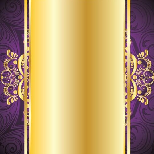 purple golden decorative 