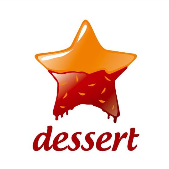 star logo form dessert chocolat 