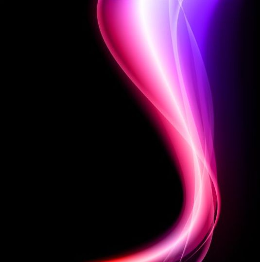 wavy colored black background 