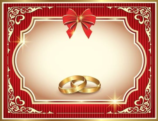 wedding ornate greeting cards 