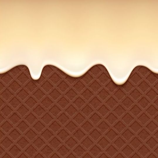 waffles drop chocolate background 