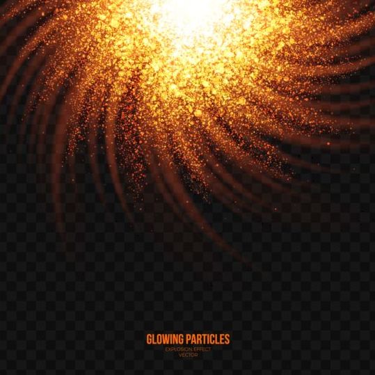 particles glowing explosion effect background 
