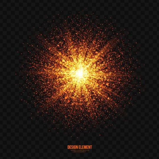 particles glowing explosion effect background 