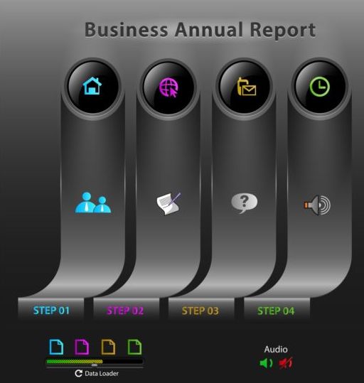 infographic business black 