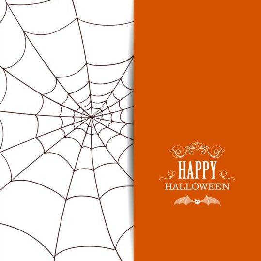 webs spider happy halloween card  