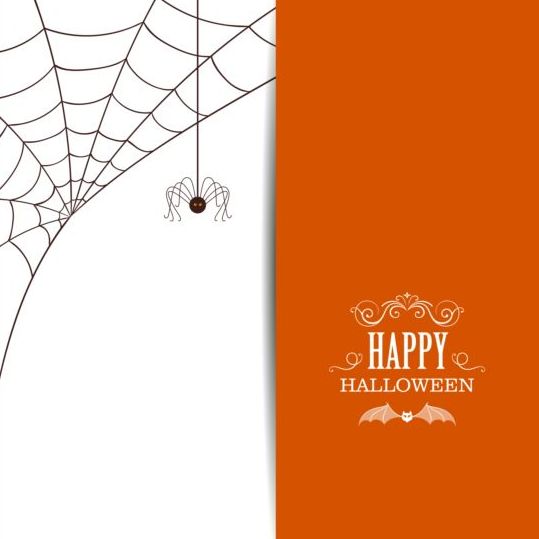 webs spider happy halloween card 