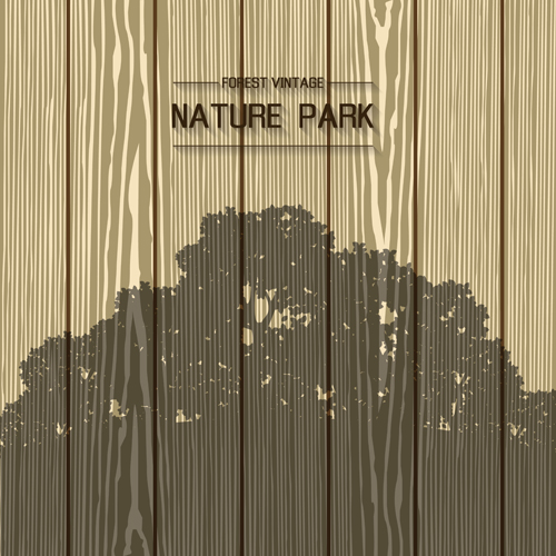 wooden park nature background 