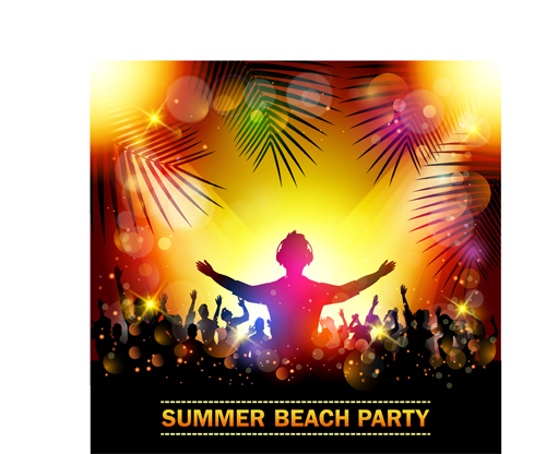 summer party beach background 