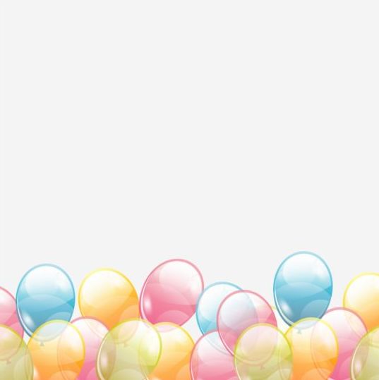 transparent colored birthday background 