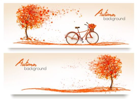bike banners autumn 