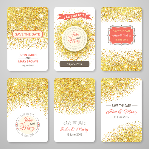 shininy golden cards 