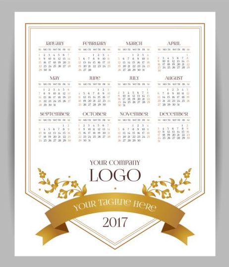 company calendars 2017 