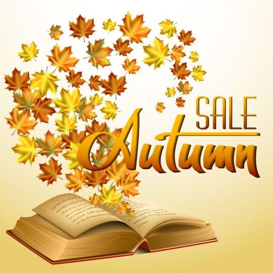 sale book background autumn 