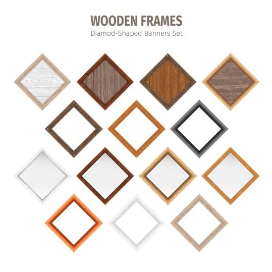 wooden frame Diamod-shape 