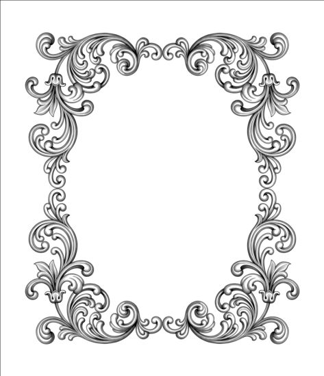 scroll frame baroque 