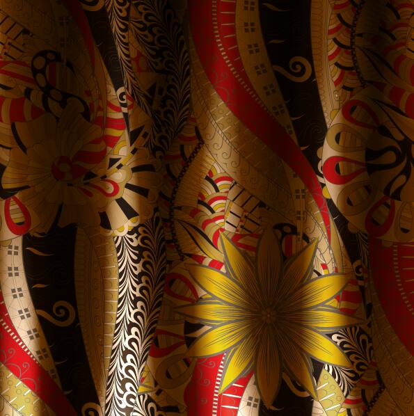 realistic pattern floral fabrics 