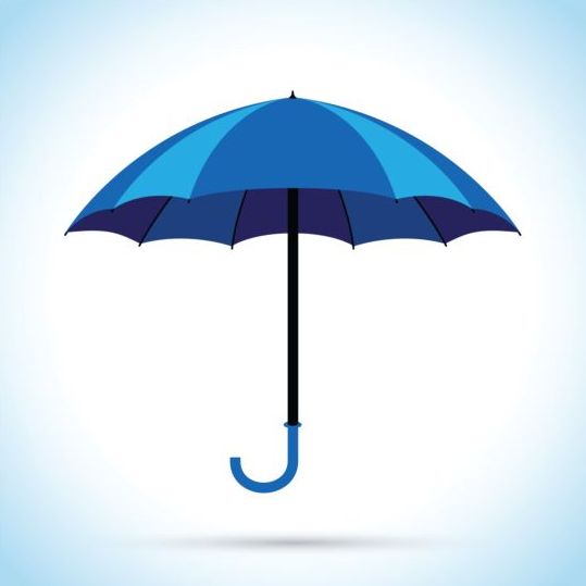 umbrella illustration blue 