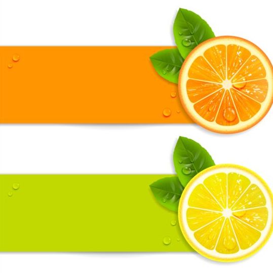 orange lemon banners 