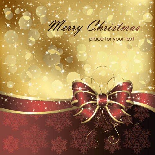 red luxury golden chcristmas cards 