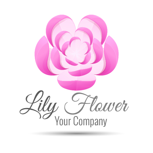 logo lily flower 