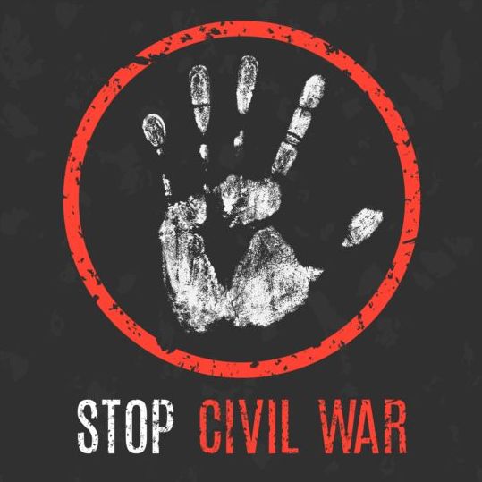 war stop sign civil 