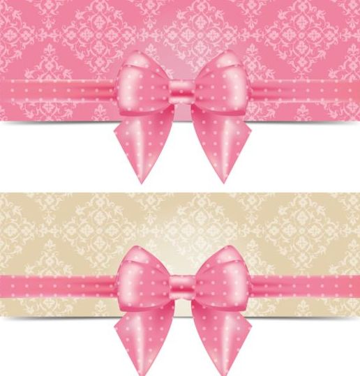 pink card bow 