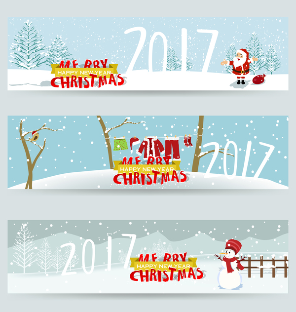 merry christmas banners 2017 