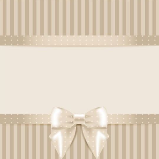 cards bow beige 