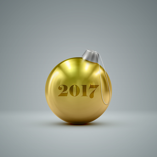 golden christmas ball 