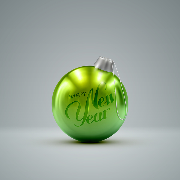 shiny green christmas ball 