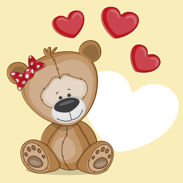 cute card bears baby 