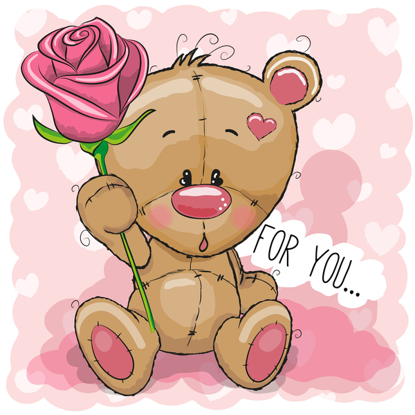cute card bears baby 