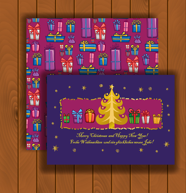 wooden greeting envelopes christmas cards 
