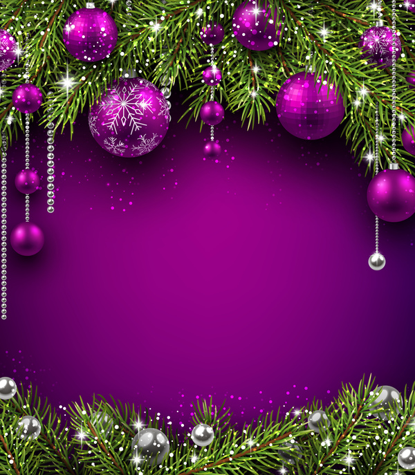 purple decor christmas 