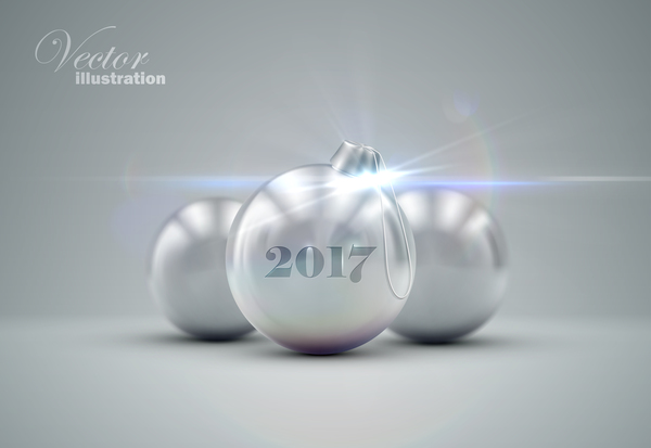 silver luxury christmas ball 