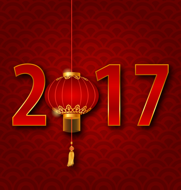 year red new lantern chinese 