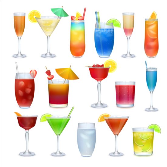 colored cocktail 