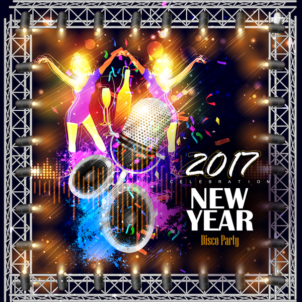 year poster party night new 2017 
