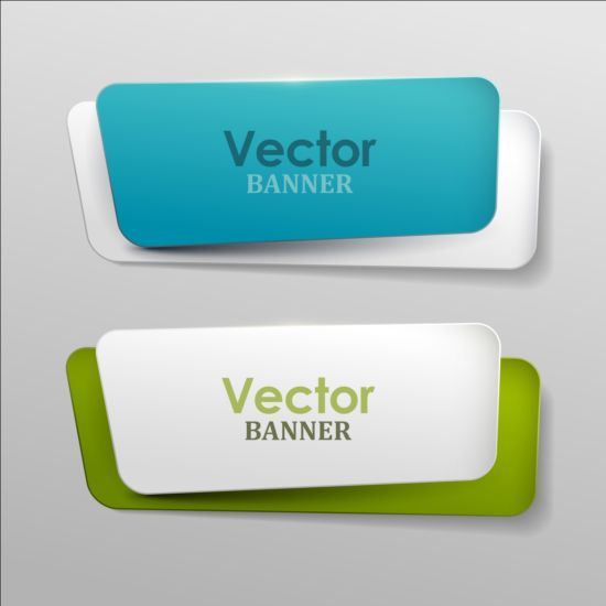 paper colored banners 