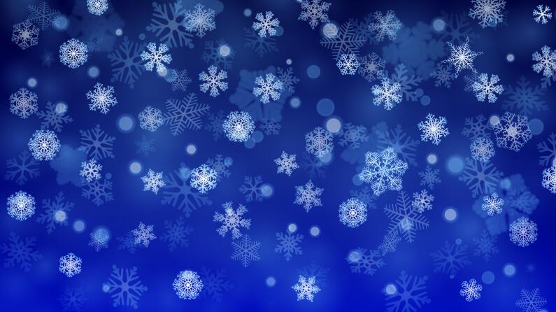 snowflake blue beautiful 