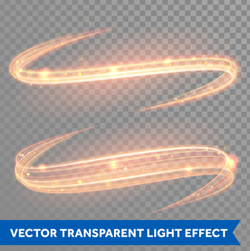 transparent light illustration effect 
