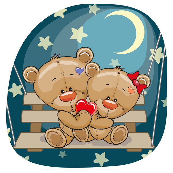 romantic cartoon bears 
